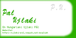 pal ujlaki business card